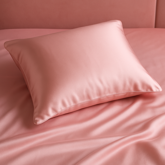 100% Silk Pillowcase - Pink - Standard