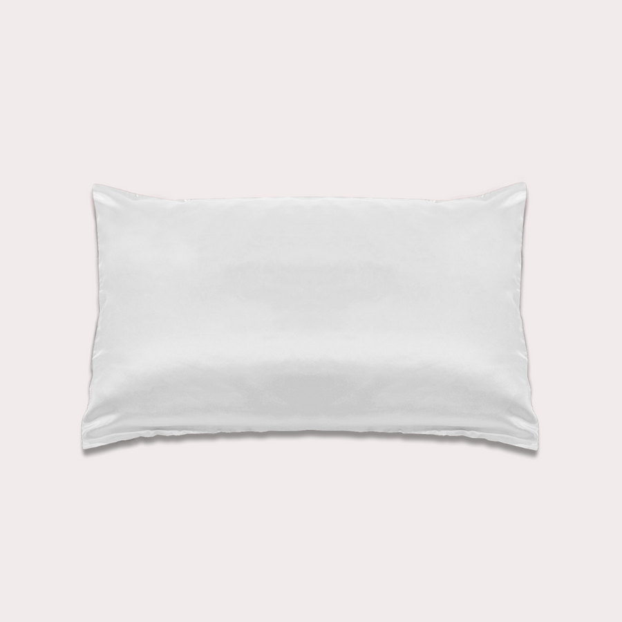 100% Silk Pillowcase - White - Queen