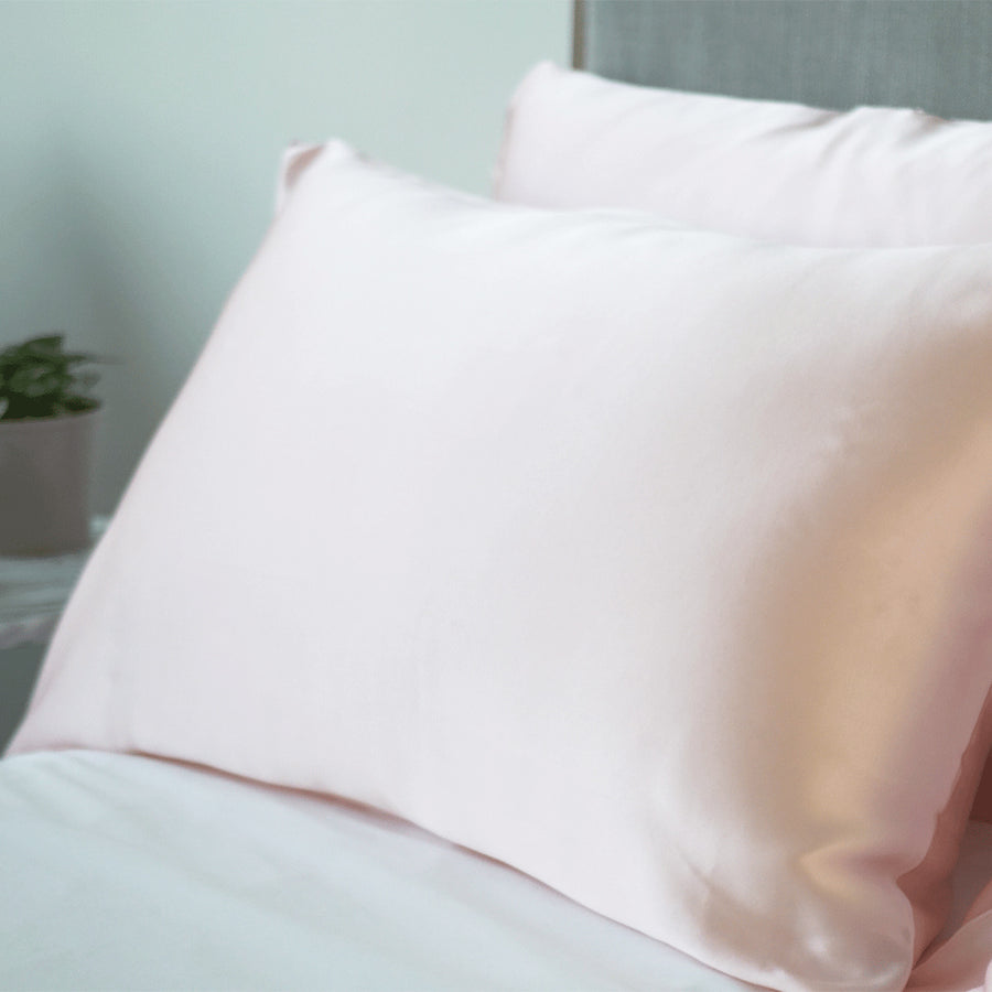 100% Silk Pillowcase - Pink - Standard