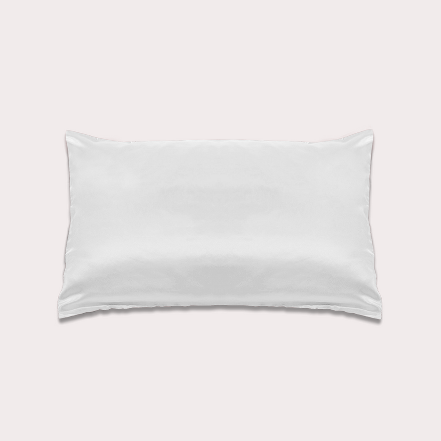 100% Silk Pillowcase - White - Standard