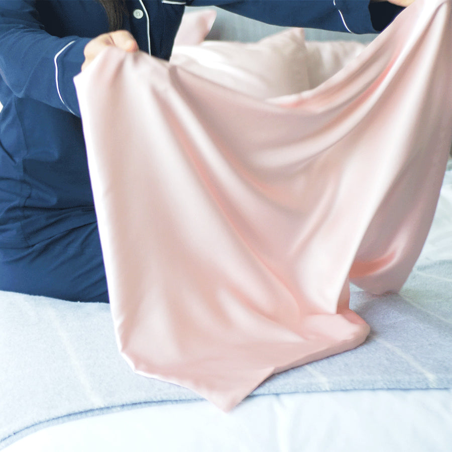 100% Silk Pillowcase - Pink - Queen