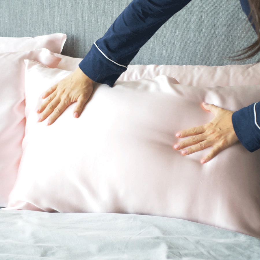 100% Silk Pillowcase - White - Queen